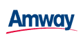 Amway logo with a red curved line under the name