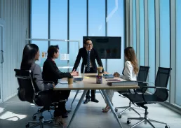 Group of professionals discussing